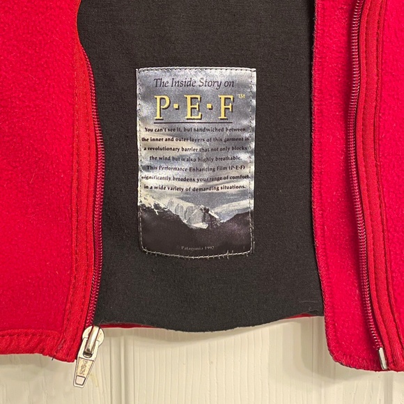Vintage Patagonia Red Fleece Vest - Picture 7 of 14